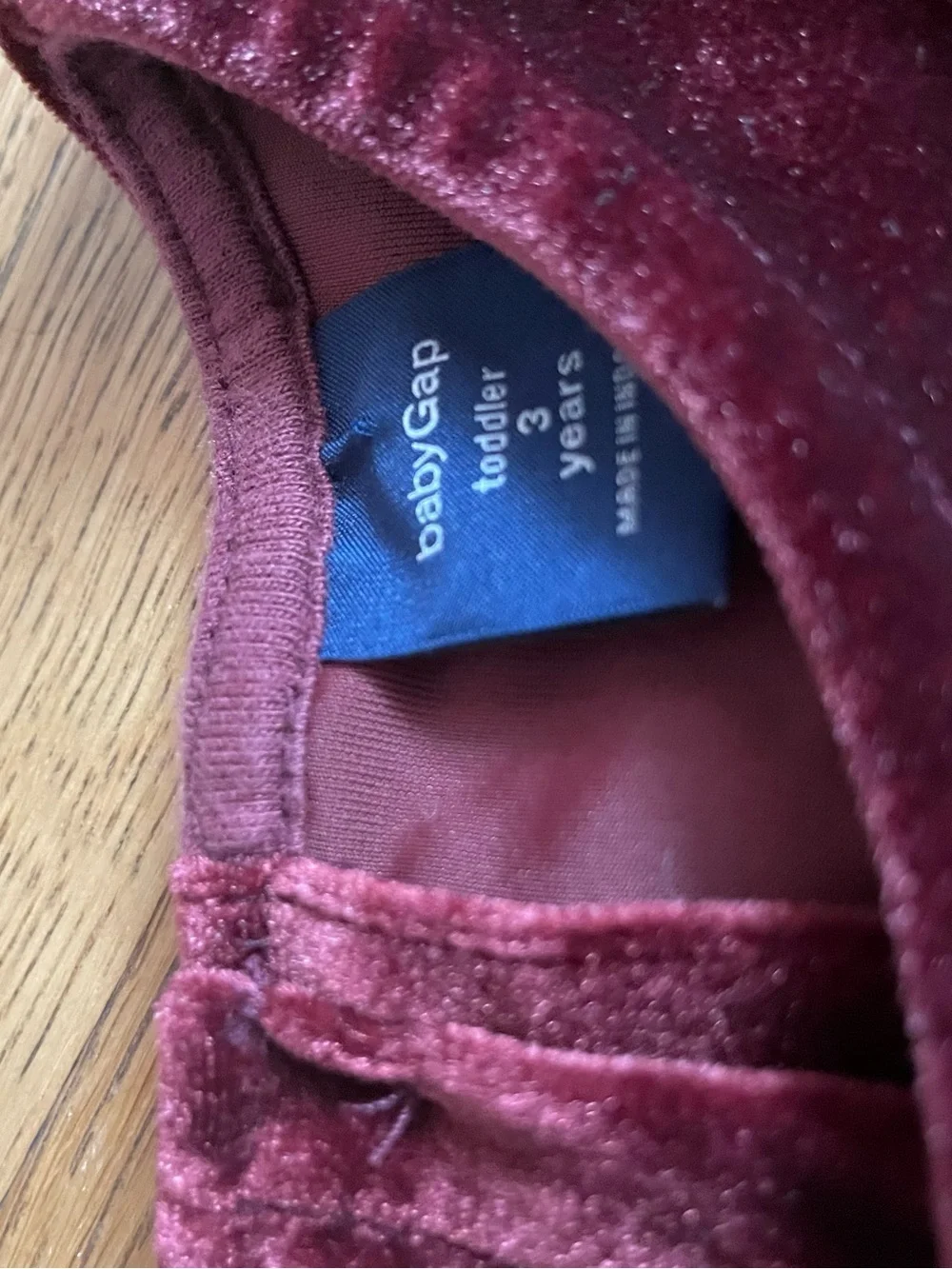 GAP plush velvet